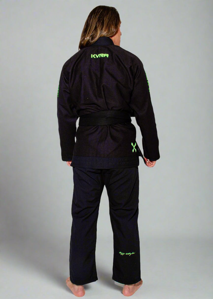 Womens bjj kimono Black and green